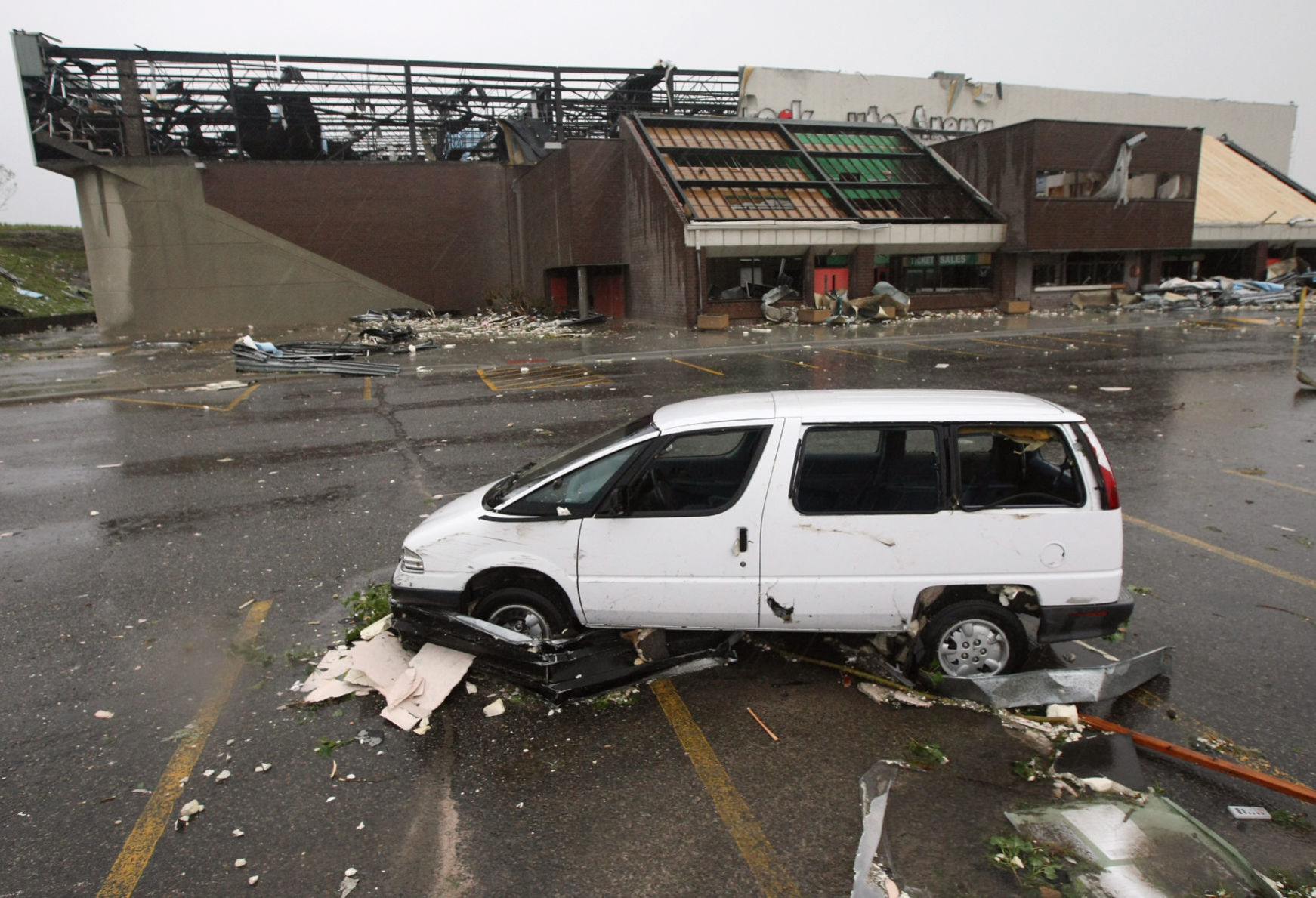 MetraPark debris